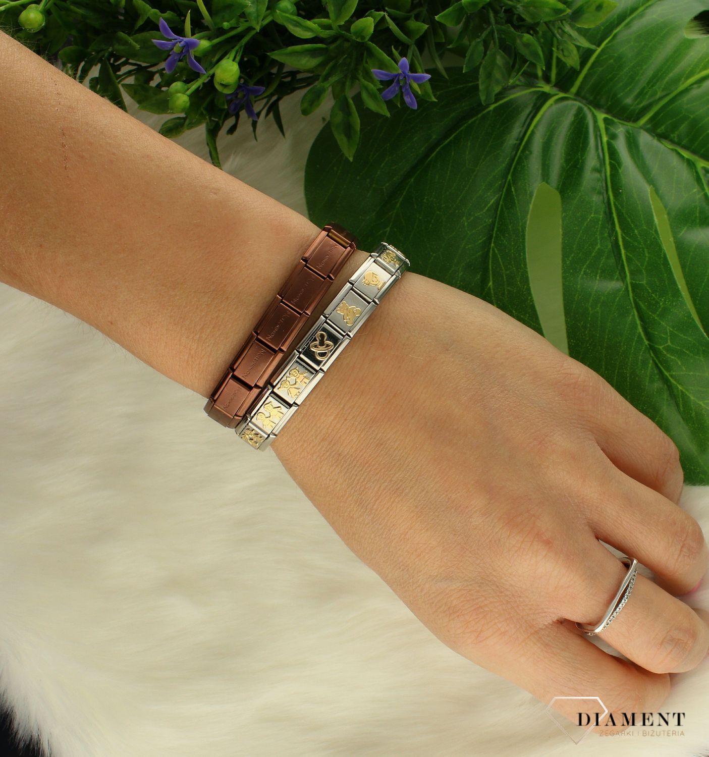 Bransoletka Nomination Composable Baza Matowa Brązowa 13 Elementowa 030001 SI 036.jpg